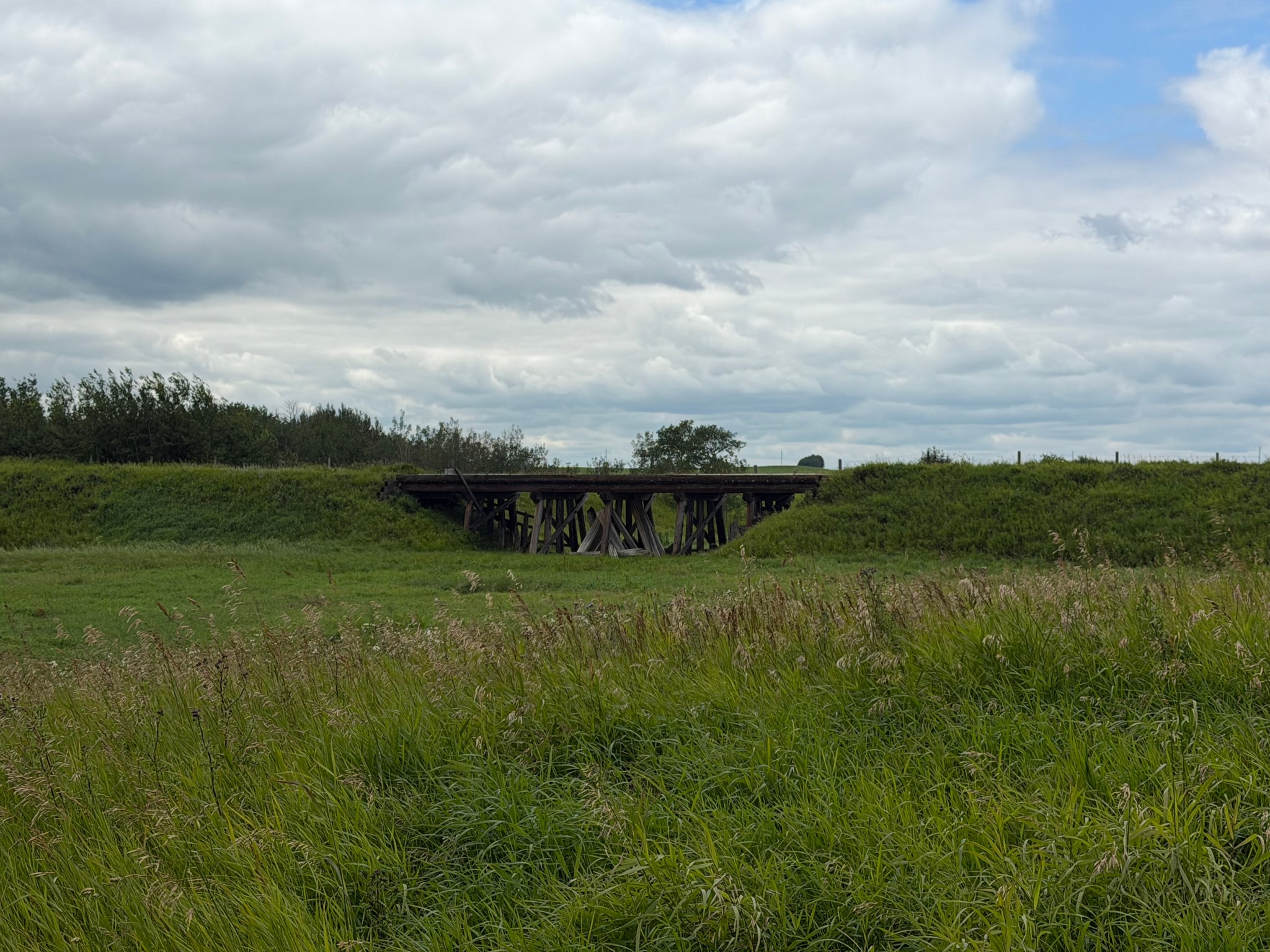 Photo of Abandoned mini trail bridge